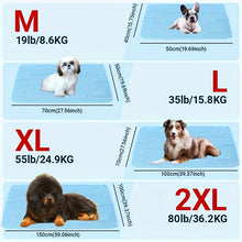 Load image into Gallery viewer, 2025 Upgraded Ice-Cool Summer Pet Cooling Mat and Bed Sweat-Absorbent Fabric Available in 4 Sizes for Small Medium and Large Pet
