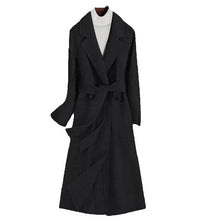 Load image into Gallery viewer, Slim Belted Wool Winter Overcoat
