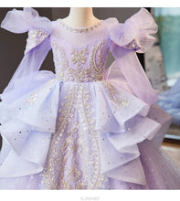 Load image into Gallery viewer, Wed Dress 2024 Flower Girl Wedding Dresses Costume Children Girls Birthday Party Princess Gown Vestido Kids Host Piano Outfit
