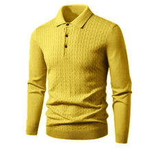 Load image into Gallery viewer, Ribbed Polo Knit Pullover

