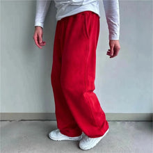 Load image into Gallery viewer, autumn winter man/woman Jogging Straight Sweatpants Street Style wide leg pants Casual Solid colors versatile Loose Men's Pants
