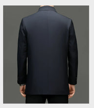 Load image into Gallery viewer, Solid Lapel Business Trench Coat
