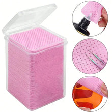 Load image into Gallery viewer, Lint Free Cotton Pads Nail Polish Remover Wipes Cleaning Tool Nail Art Cleaning Wipes Tips UV Gel Polish Removal Pad Paper Wipes
