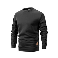 Load image into Gallery viewer, New Men's Sweater Spring Autumn Round Neck Long Sleeve Pullover Casual Sports Sweatshirt High Quality Solid Color Fleece Coat

