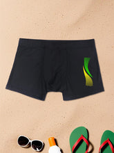 Load image into Gallery viewer, Swimming Trunks with Fashion Prints Men Quick Dry Beach Boxer Shorts with Drawstring Boy Swimwear Underpants
