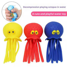 Load image into Gallery viewer, Baby Bath Toys Sponge Water Absorbing Octopus Squeezing Stress Relief Toys Summer Swimming Play Water Bath Toy for Children
