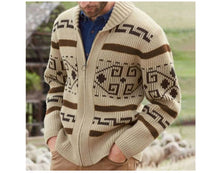 Load image into Gallery viewer, Winter Men's Cardigan Sweaters Fashion Male Knitted Sweater Thermal Warm Coats Casual Man Cashmer Lapel Knitted Jackets Clothing
