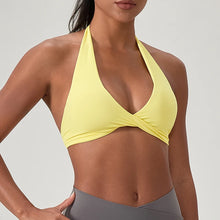 Load image into Gallery viewer, Sports Yoga Bra for Women Halter Neck with Stylish Back Design Sexy Gym Bra for Running Fitness Sports Bras
