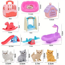 Load image into Gallery viewer, Cute Dog Pet Basket Family Toys Dog Doll Set Cage Toys Scene Playing Toys Christmas Decoration Thanksgiving Gifts color randomly
