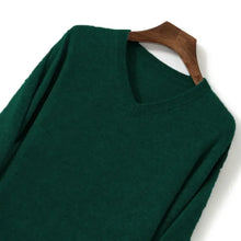 Load image into Gallery viewer, Thick Solid V-Neck Pullover
