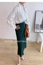 Load image into Gallery viewer, Elegant Satin Office Casual Shirt
