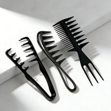 Load image into Gallery viewer, Men'S Salon Hair Styling Comb Set, Including a Wide-Tooth Comb for Textured Hairstyles, a Comb for Pompadour Styles, a Styling C
