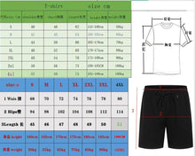 Load image into Gallery viewer, Men's Tracksuit 2 Piece O-neck Short Sleeve Shirt Shorts Set Men's Running Suit Plus Size T shirts Man Clothing Summer T-shirt
