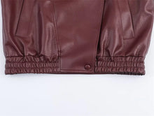 Load image into Gallery viewer, Black Faux Leather Moto Jacket
