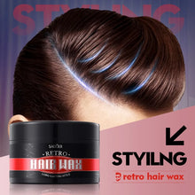 Load image into Gallery viewer, 100g Men's Retro Hair Wax for Strong Styling and Natural Volume, Rich in Ginseng Root Extract, Keratin and Other Ingredients, with a Fresh Texture That Is Not Sticky, Easy to Clean, and Can Be Applied Gently to the Hair to Pr
