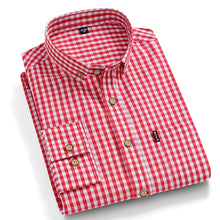 Load image into Gallery viewer, Striped Plaid Cotton Slim Shirt
