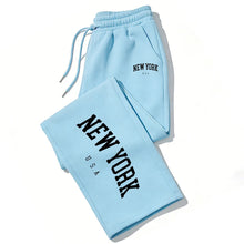 Load image into Gallery viewer, NEW YORK Printed Jogger Pants for Men &amp; Women High Quality Breathable Sweatpants for Running Casual Wear

