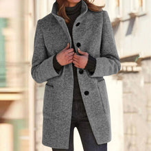 Load image into Gallery viewer, Womens Wool Cardigan Coats With Pockets Ladies Lapel Long Jacket Coat Fashion Solid Casual Winter Jackets for Women Plus Coat

