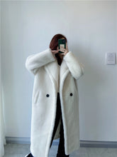 Load image into Gallery viewer, Winter Jacket Women Long Coat  Wool Woven Fabric Thick Warm Outerwear Oversize Fashion Streetwear Teddy Bear Coats

