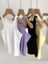 Load image into Gallery viewer, 2024 Women Tank Tops Sexy Cropped Top Female Women Summer Camisole Camis Black White Sport Clothes For Women
