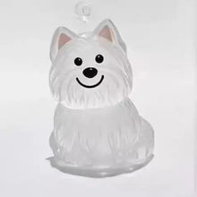 Load image into Gallery viewer, Transparent Cute Dog Pendant Keychain Creative Pet Hair Storage Capsule Hanging Ornament for Pet Lover DIY Pet Memorial Keychain
