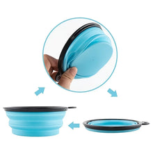 Load image into Gallery viewer, Portable Pet Food Bowl  Durable TPR Bowl  Cat and Dog Food Pet Silicone Collapsible Bowl Portable Travel Outdoor Water Food Bowl
