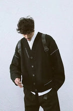 Load image into Gallery viewer, Retro Patchwork Knit Cardigan
