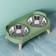 Load image into Gallery viewer, HOMEFISH Dopamine Multicoloured Tall Pet Feeder with Two Stainless Steel Bowls and Neck Support

