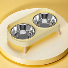 Load image into Gallery viewer, HOMEFISH Dopamine Multicoloured Tall Pet Feeder with Two Stainless Steel Bowls and Neck Support
