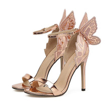 Load image into Gallery viewer, Fashion Women's High Heels Bow Women Sandals Patent Leather Open Toe Party Shoes Buckle Ultra High Heels Women Shoes New Zapatos
