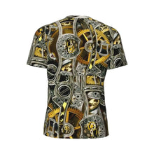 Load image into Gallery viewer, Gym T Shirt For Men Steampunk Design T-Shirts Fashion Wonderful Clockwork Vintage Summer Tees O Neck Streetwear Design Tops
