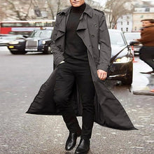 Load image into Gallery viewer, Men’s Luxury Full-Length Trench Coat – England Style Business Overcoat
