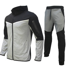Load image into Gallery viewer, Luxury Brand Men Tracksuits 2-piece Set Black Sports Suit Tracksuits Jogging Men's Clothing Sweatpants Zip Sweatshirts Techwear
