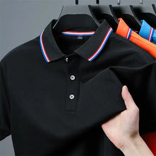 Load image into Gallery viewer, Men's Casual Solid Color Short Sleeve Polo Shirt  Summer Fashionable Comfortable Versatile Top for Men
