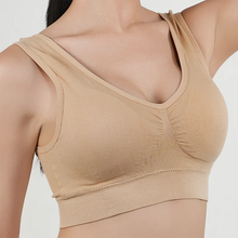 Load image into Gallery viewer, Women Breathable Sports Bra Absorb Sweat Shockproof Padded Gym Running Fitness Double Layer Seamless Yoga Sports Bras Underwear
