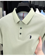 Load image into Gallery viewer, 100% pure cotton high-end brand men's short sleeve polo shirt summer fashion original pony embroidery golf Paul  casual T-shirt
