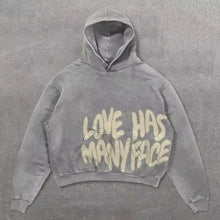 Load image into Gallery viewer, Y2k Zipper Hoodie Letter Pattern Gothic Punk Sportswear Brown Hoodie Sportswear Hoodie Long Sleeve Super Large Hoodie Jacket
