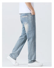 Load image into Gallery viewer, Men's Summer Thin Comfortable Jeans, Fashionable and Breathable Business Straight Pants, Loose Retro Casual Denim Trousers
