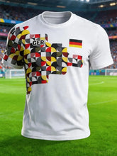 Load image into Gallery viewer, 2026 New Germany National Team White Football Jersey Men's Crew Neck Sportswear with Flag &amp; Eagle Print Casual &amp; Training Tops
