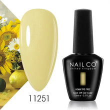 Load image into Gallery viewer, NAILCO 15ml Nail Gel Polish Semi Permanent UV Varnish Nails Art Gel Vernis Manicure TOP BASE Nails Products Supplies Equipment
