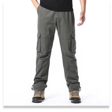 Load image into Gallery viewer, Loose Cotton Tactical Cargo Pants
