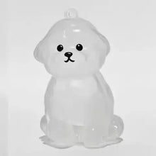 Load image into Gallery viewer, Transparent Cute Dog Pendant Keychain Creative Pet Hair Storage Capsule Hanging Ornament for Pet Lover DIY Pet Memorial Keychain
