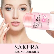 Load image into Gallery viewer, Sakura Facial Care Stick Hydrating Facial Care Moisturizing Cream Deep Hydration Suitable for Dry Aging Face Cream Skin Repair
