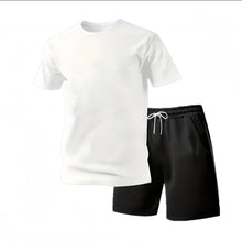 Load image into Gallery viewer, 2026 Summer Fashion Men's Tracksuit T-shirt Shorts Set Leisure Short Sleeve Set Jogging Gym Suit Brand Clothing
