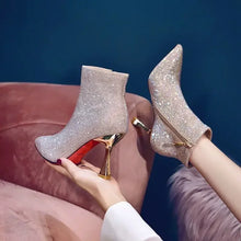 Load image into Gallery viewer, Very High Heels Heeled Female Short Shoes New In Booties Autumn Quality Chic and Elegant Large Size Warm Y2k Women's Ankle Boots
