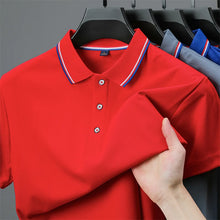 Load image into Gallery viewer, Men's Casual Solid Color Short Sleeve Polo Shirt  Summer Fashionable Comfortable Versatile Top for Men
