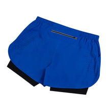 Load image into Gallery viewer, Summer Men's Reflective Running Shorts Fitness Quick Drying Double-Layer Shorts Men's Exercise Training Bodybuilding Shorts
