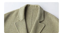 Load image into Gallery viewer, CHIC VEN Women's Woolen Coats Loose Casual Double Breasted Retro Double-sided Jacket Office Lady Outerwear Autumn Winter 2026
