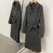 Load image into Gallery viewer, Belted Wool Blend Long Coat
