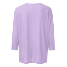 Load image into Gallery viewer, Women Summer Tops Round Neck Three Quarter Sleeve Comfortable Print T Shirt Blouse Women T Shirt muticolor t shirt tops
